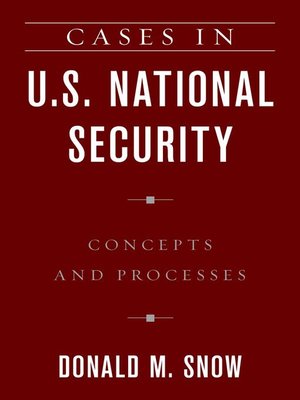 cover image of Cases in U.S. National Security